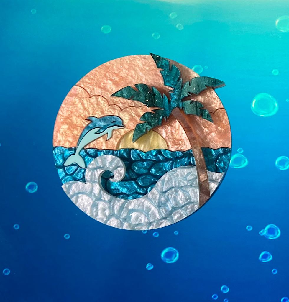 Sunset Splash Brooch Gifts Port Vincent