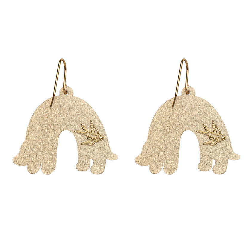 Enamel deals drop earrings