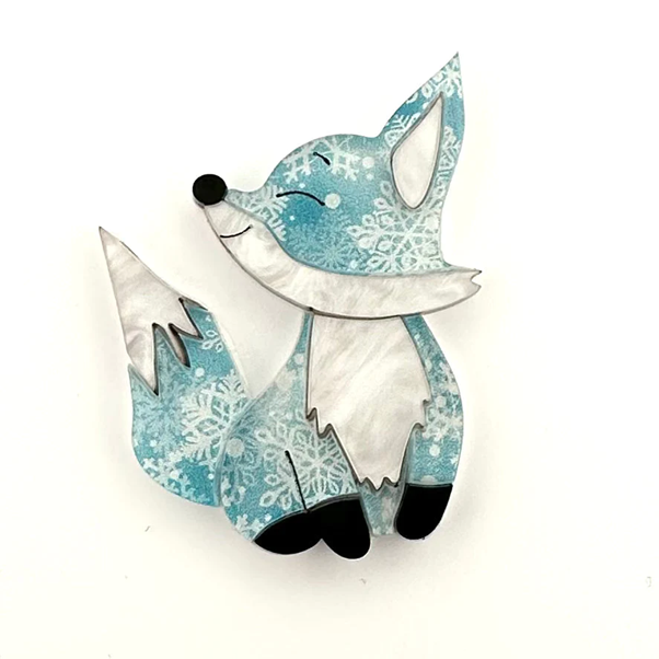 Fox brooch deals