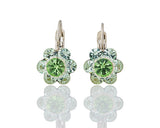 ITALIAN PETITE CRYSTAL FLOWER EARRINGS