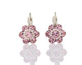 ITALIAN PETITE CRYSTAL FLOWER EARRINGS