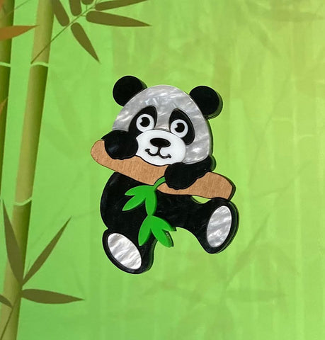 Poppy The Panda Brooch