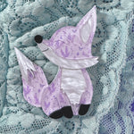 Lavender the Fox 🦊 - Brooch