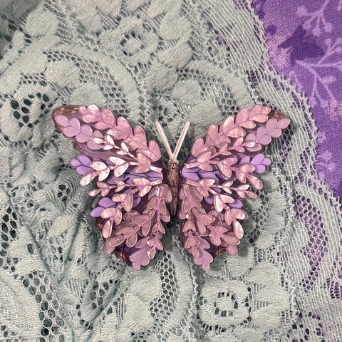 Lavender the butterfly - Brooch