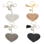 Heartfelt Crystal Key Chain