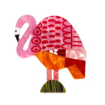 A Flamingo Named Honk Brooch