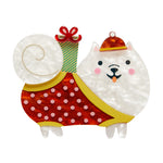 Santa Paws Brooch