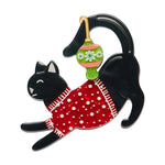 Feline Festive Brooch