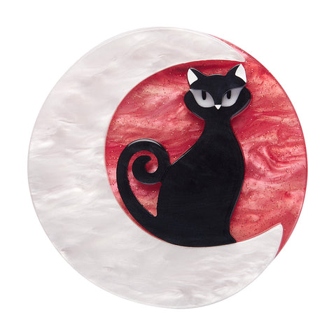 Cara the Halloween Kitty Brooch