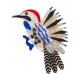 Wondrous Woodpecker Brooch