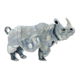 Javan Rhino Brooch