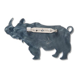 Javan Rhino Brooch