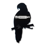 Glaucous Macaw Brooch