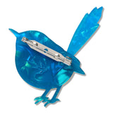 Purple-Crowned Fairy Wren Brooch