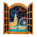 Fireworks Far & Wide Brooch