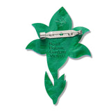 Spotted Sun-Orchid Brooch