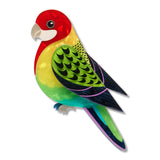 Eastern Rosella Brooch