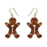 Gingerbread Man Drop Earrings