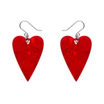 From the Heart Essential Drop Earrings - Red