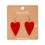 From the Heart Essential Drop Earrings - Red