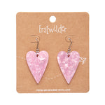 From the Heart Essential Drop Earrings - Pink