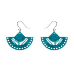 Boho Fan Essential Drop Earrings - Green