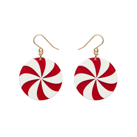 Lollies Drop Earrings - Red