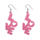 LOVE Ripple Drop Earrings