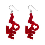 LOVE Ripple Drop Earrings