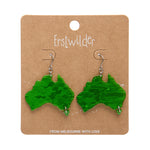 Australia Drop Earrings - Green