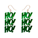 Ho, Ho, Ho Drop Earrings - Red, Green or White