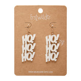 Ho, Ho, Ho Drop Earrings - Red, Green or White