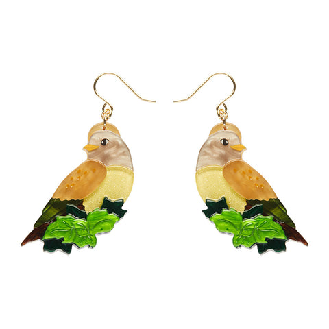 Wondrous Warbler Drop Earrings