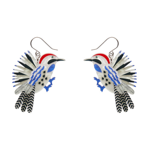 Wondrous Woodpecker Drop Earrings