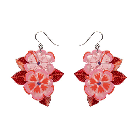 Halcyon Hibiscus Drop Earrings