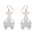 Tropical Rock Lobster Drop Earrings