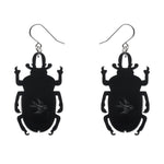 Ruby the Rainbow Stag Beetle Earrings