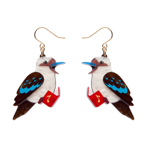 Kip the Kookaburra Drop Earrings
