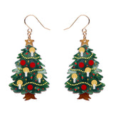 Christmas Tree Centre-Piece Drop Earrings