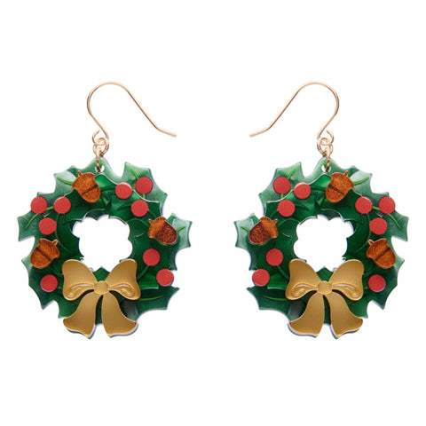 Forest Wreath Drop Earrings