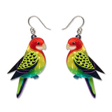 Eastern Rosella Drop Earrings