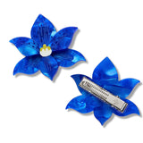 Spotted Sun Orchid Hair Clips - 2 Piece