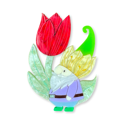 Oscar the Tulip Guardian – Brooch