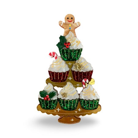 Cupcake Christmas tree 🌲 - Brooch