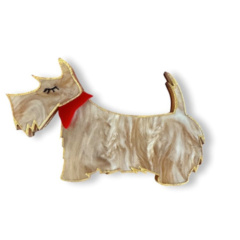 Ginger the Scotty - Brooch