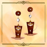 Autumn Art Deco Coffee 🍁 - Earrings