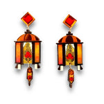 Autumn Art Deco Lantern 🍁 - Earrings