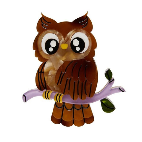 Owl Eyes on You Brooch