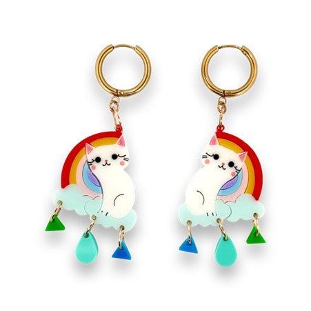 Rainbow Purrfections🌈 - earrings