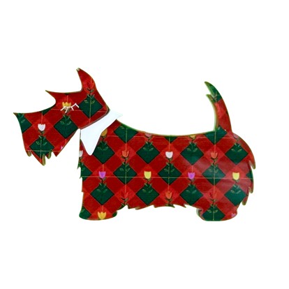 Tulip the Scotty - Brooch